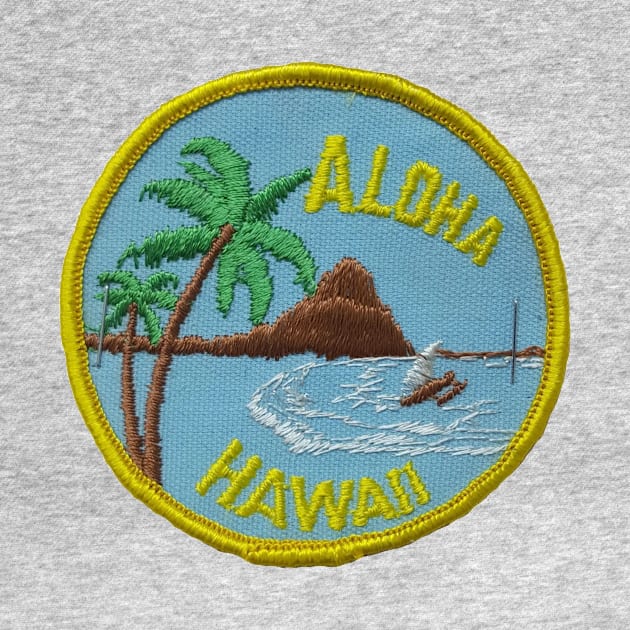 Aloha Hawaii Patch by HaleiwaNorthShoreSign